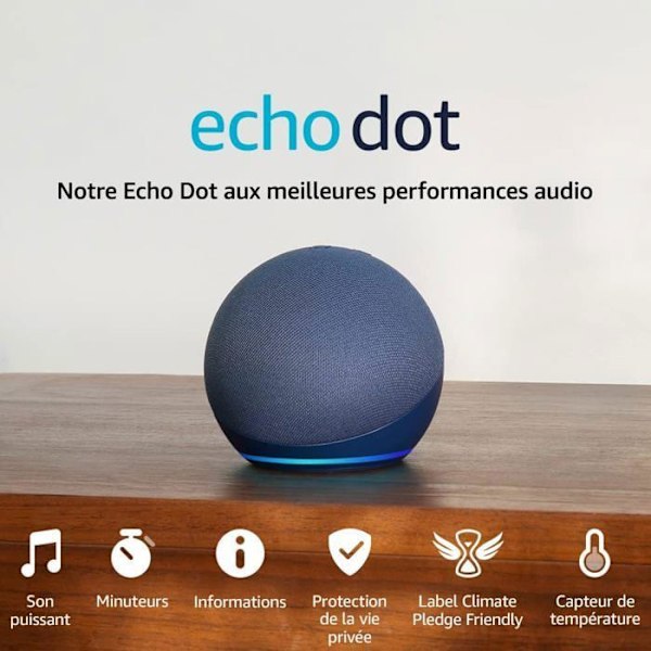 Alexa Echo Dot (5:e generationen, 2022 års modell) | Internationell version Denim Denim