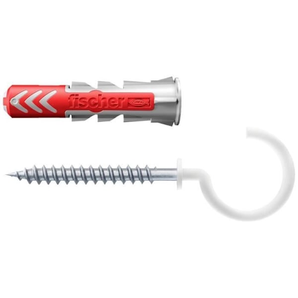 Set med pluggar - Fischer - DuoPower - Nylon - 6 x 30 mm - Grå