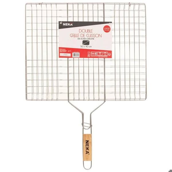 Stort dubbel grillgaller 40x50cm Pengar