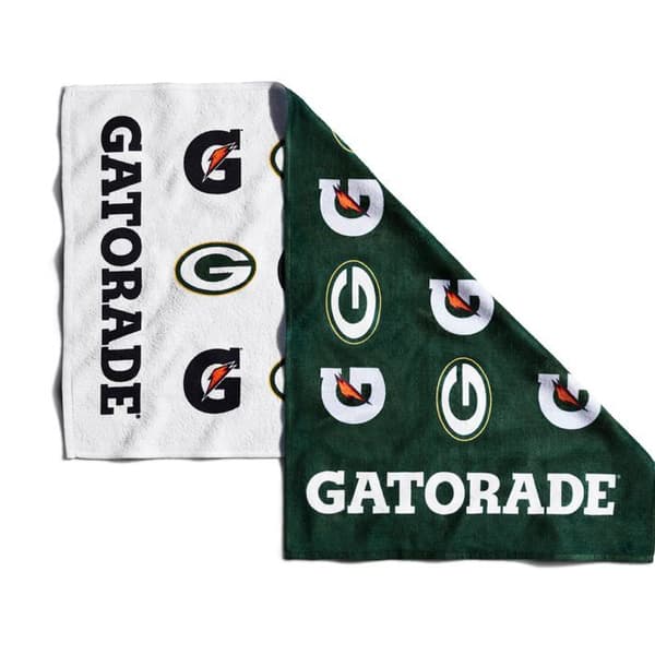 Badhandduk - GATORADE - Pro Teams - Grön - Bomull - 55,9 x 111,8 cm