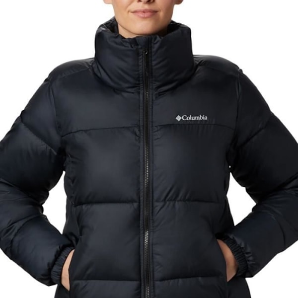 Columbia PUFFECT dunjacka - Ref. 1864781-010. Svart färg. Detaljer. - Krage. - Thermarator™ isolering. - Hakskydd. - Svart jag