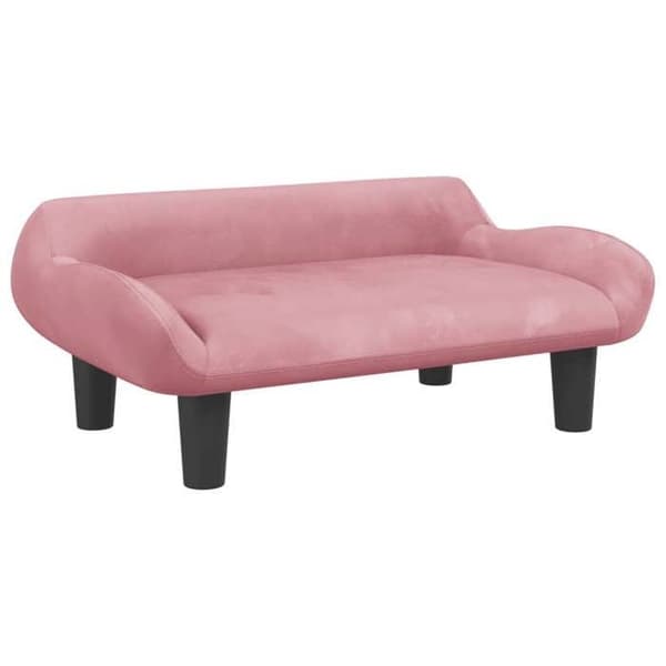 vidaXL Barnsoffa rosa 70x40x24 cm sammet, mini soffa, mini soffa-stol, mini soffa för barn, soffa av 3196352