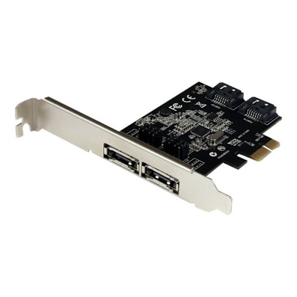 STARTECH PCI Express-kontrollkort med 2 interna SATA III-portar och 2 externa eSATA-portar
