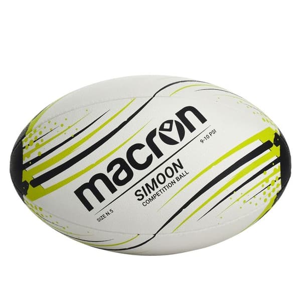 Rugbyboll SIMOON Macron Storlek 5 Vit fem