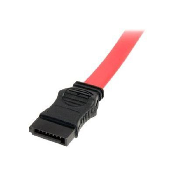 30 cm Slimline SATA till SATA adapterkabel med LP4 strömförsörjning - STARTECH - Röd