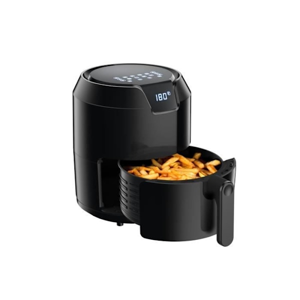 MOULINEX EZ401810 Easy Fry Deluxe oljefri varmluftsfritös 4,2L, förinställda lägen, exakt temperatur, korgsystem Svart