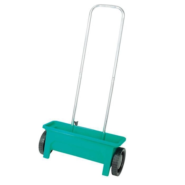 Greenmill såmaskin, in-line, för sådd av konstgödsel och gräsfrön, kapacitet 12 liter, GR0030 grön