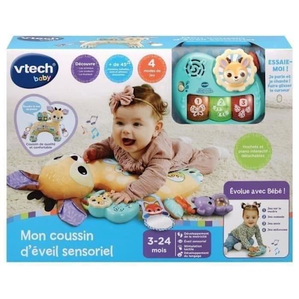 VTECH MIN SENSORISKA VÄCKNINGSKYDD Flerfärgad