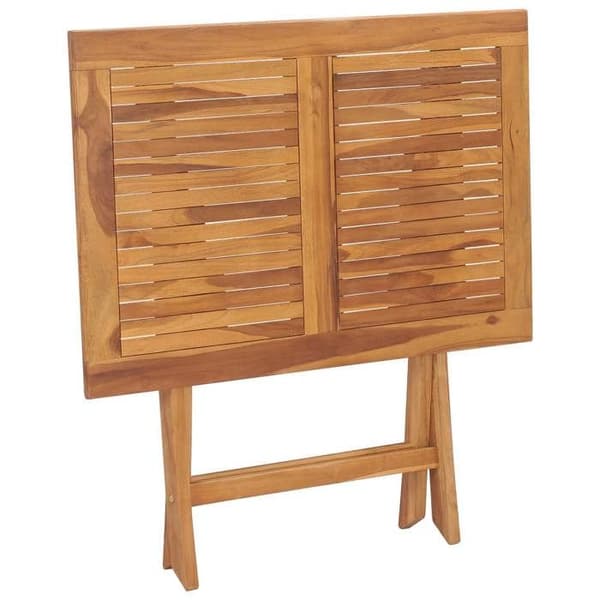 vidaXL Fällbart trädgårdsdiningbord 90x60x75 cm Solid teakträ 315445