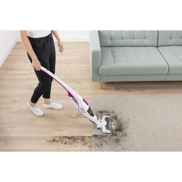 2-i-1 sladdlös stickdammsugare - SENCOR - SVC 7814VT - 110 W - 76 dB - 0,5 L - Vit / Lila vit och lila