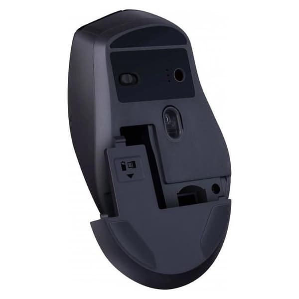 Trådlös mus Defender EFFECT X MS-095, optisk, klickfri, tyst, 1600 dpi, svart