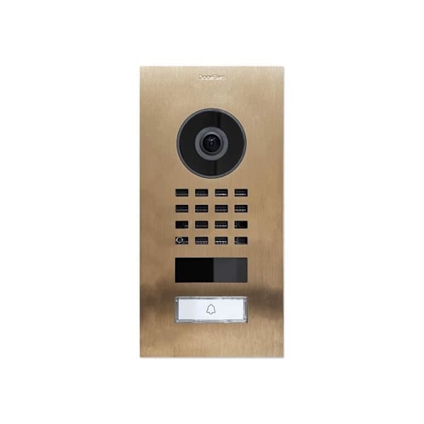 IP video dörrtelefon - DOORBIRD - D1101V - Brons - Night vision - Kabelansluten strömförsörjning brons