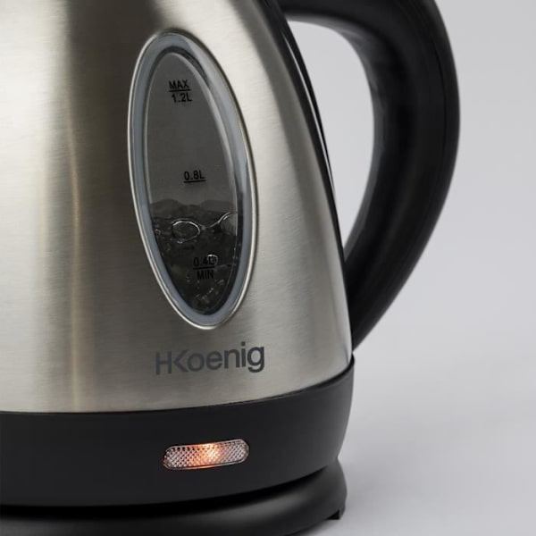 H.KOENIG BO12 vattenkokare - 1,2 L - Rostfritt stål Rostfritt stål