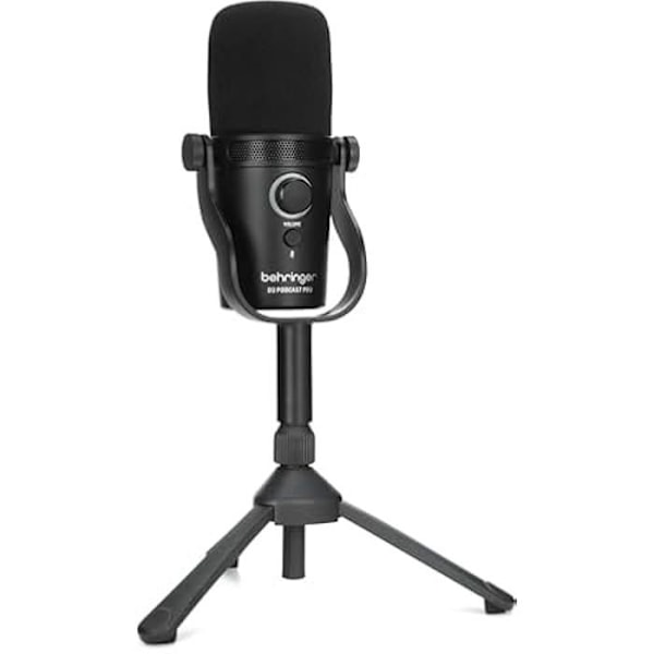 Mikrofon USB - BEHRINGER - D2 Podcast Pro - Dynamisk - Stor membran - XLR-utgång svart