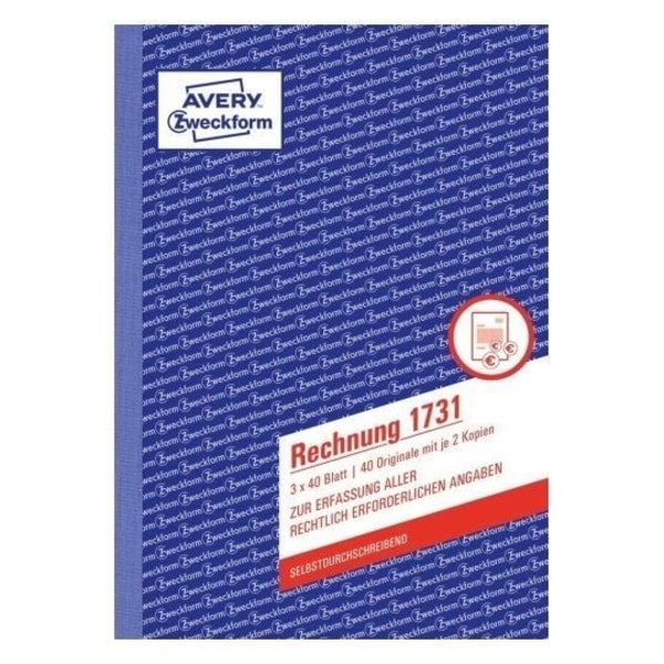 Papeterie - Avery Zweckform - 1731 - DIN A5 - 40 Ark - Rosa, Vit, Gul Ros, Vit, Gul