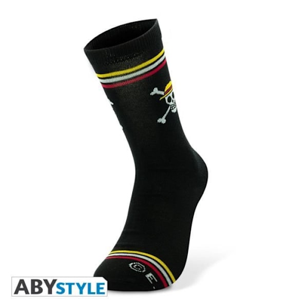 One Piece - Strumpor - Logotyp - Svart - One Size Svart 38/43