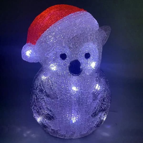 Ugglans ljus utomhus H24cm 20 LED + transformator Feeric lights & christmas Grå