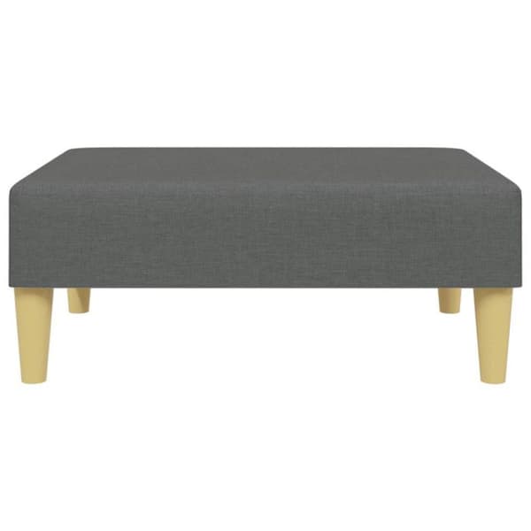 Fotpall - Mörkgrå - 77x55x31 cm - Hållbart tyg - Modern design mörkgrå