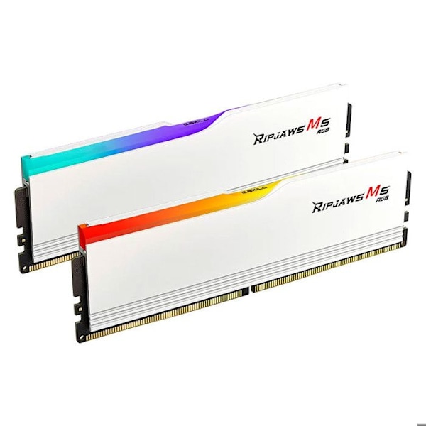 Kit RAM DDR5 G.Skill Ripjaws M5 RGB 32 GB 6000 MHz CL30 - Dubbelkanal - Vit