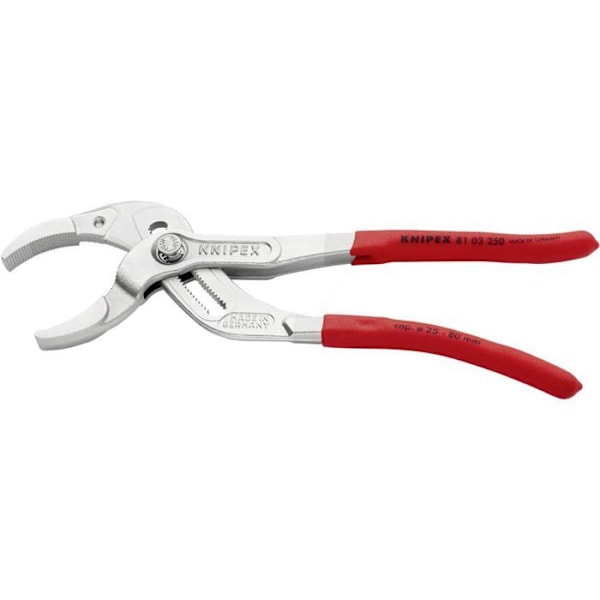 Sifontång - KNIPEX 81 03 250 - krom - 250 mm - för plaströr och kopplingar Krom