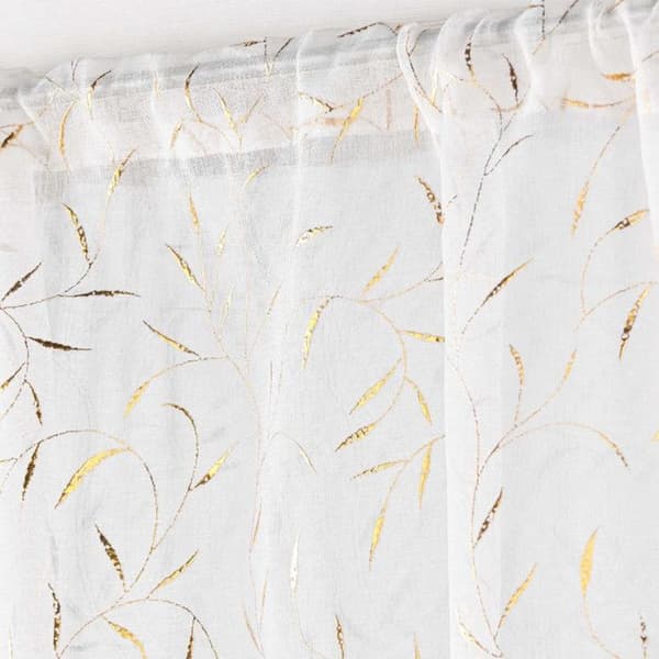Par av Gardiner Passar-Stång "Maissa" 70x200cm Guld