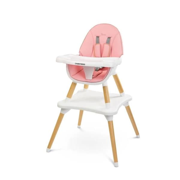 Hög stol Caretero Tuva rosa