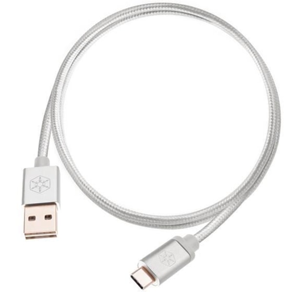 SilverStone SST-CPU04S-1000 - Vändbar USB-kabel, A till C, extremt hållbar kabel med nylonflätning, ladda och synkronisera ...