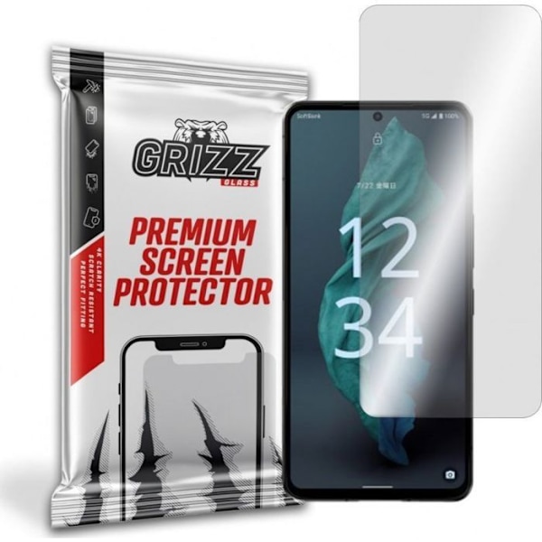 Skyddstejp för telefon - skyddsglas för telefon Grizzglass Hybrid Glass Grizz Sharp Aquos R7