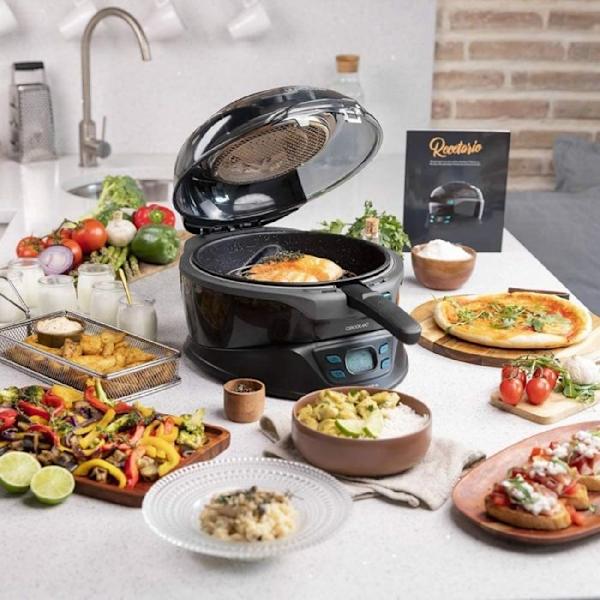 Cecotec Airfryer TurboCecofry 4D Healthy Svart; Blå; Grå