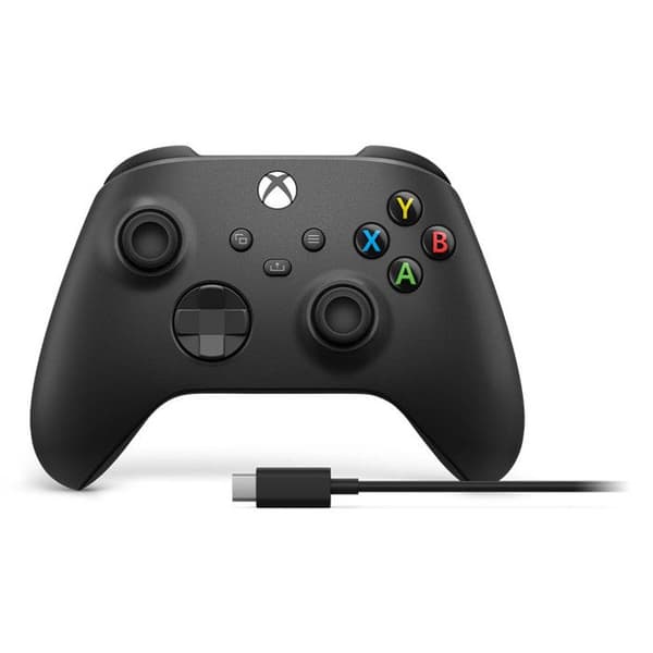 Microsoft Xbox Controller Trådlös Svart Gamepad Bluetooth USB för PC Xbox Android iOS obestämd