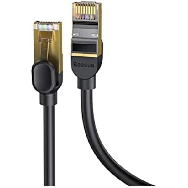 Nätverkskabel - BASEUS - WKJS010201 - CAT7 - 10 Gbps - 1,5 m Svart