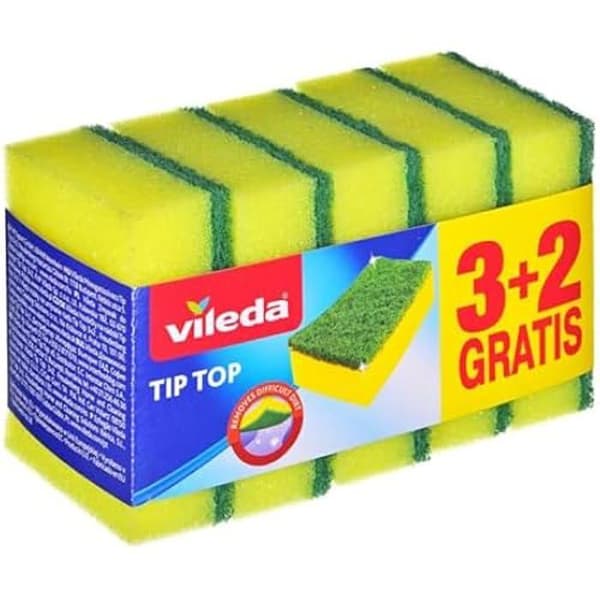 Sponge - VILEDA - 173845 - Multicolor - 7,6 cm x 16,2 cm - Hushåll