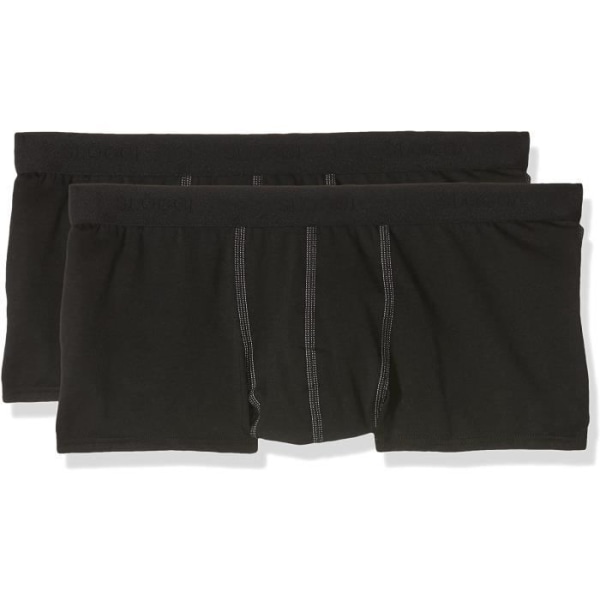 Sloggi 24/7 Hipster 2P solid boxershorts för män, svarta, små (tillverkares storlek:32) Svart 38