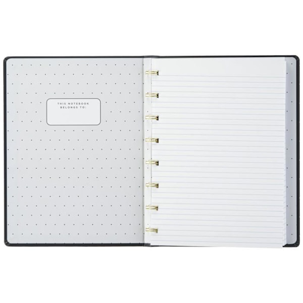 Notebook - Filofax loggbok - 179521 - Moonlight A5 Refillable Notebook Svart