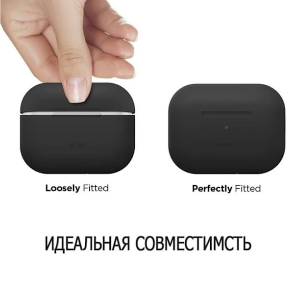 Siliconbasetui Elago för AirPods Pro 2 svart