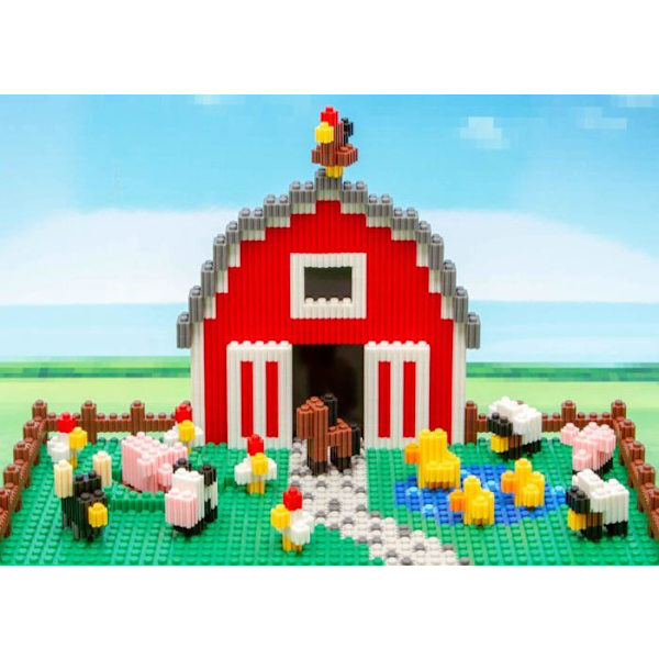 Cefa leksaker - 57002 - PIX BRIX Pixel Art-set med 500 röda bitar, Mellanklass, Färg Röd ()