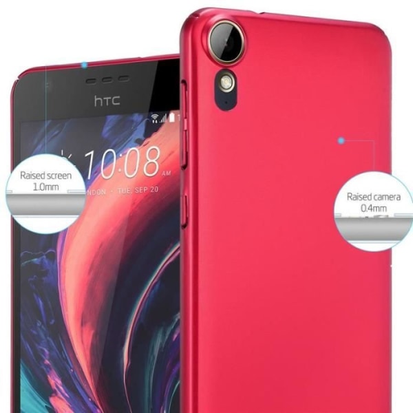 Cadorabo Fodral till HTC Desire 10 Lifestyle - Desire 825 i METALLISK RÖD