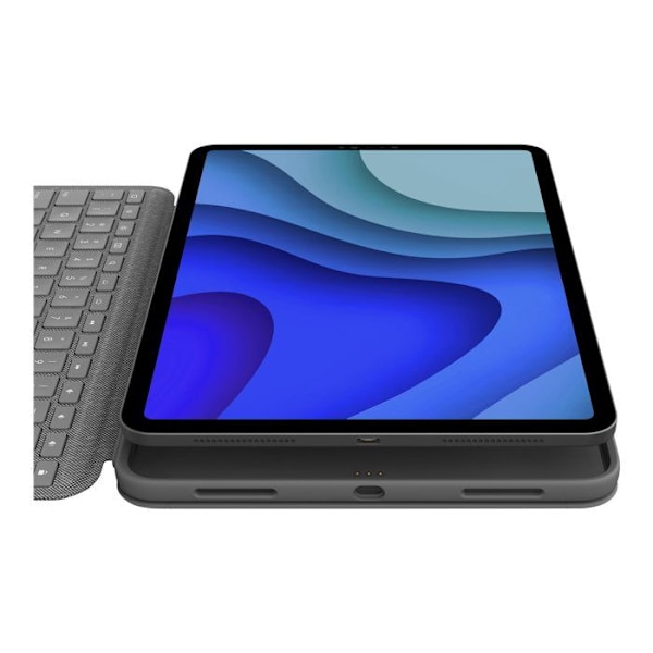 Tangentbord och fodral - Logitech - Folio Touch - QWERTY Italiensk - Bakgrundsbelyst - Grafit