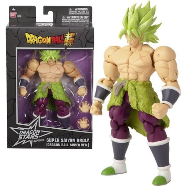 Dragon Stars statyett - BANDAI - Broly Super Saiyan - 17 cm - 16 artikulationspunkter
