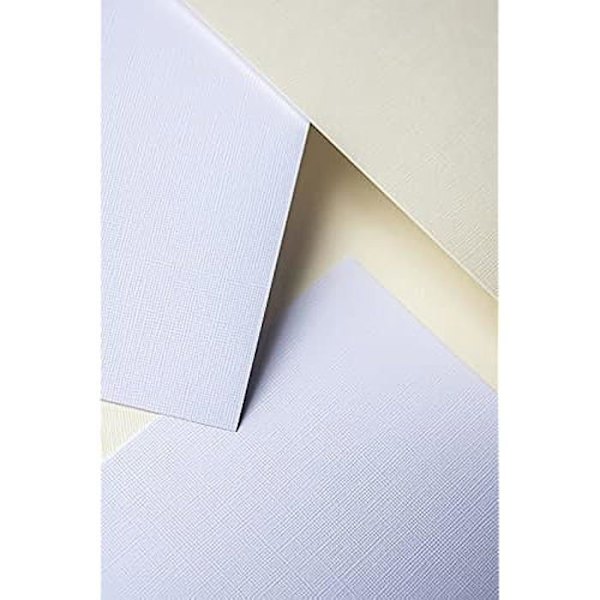 Papper - FAVINI - Kalligrafi linne - 50 A4 ark - 200 gr - Vit Vit