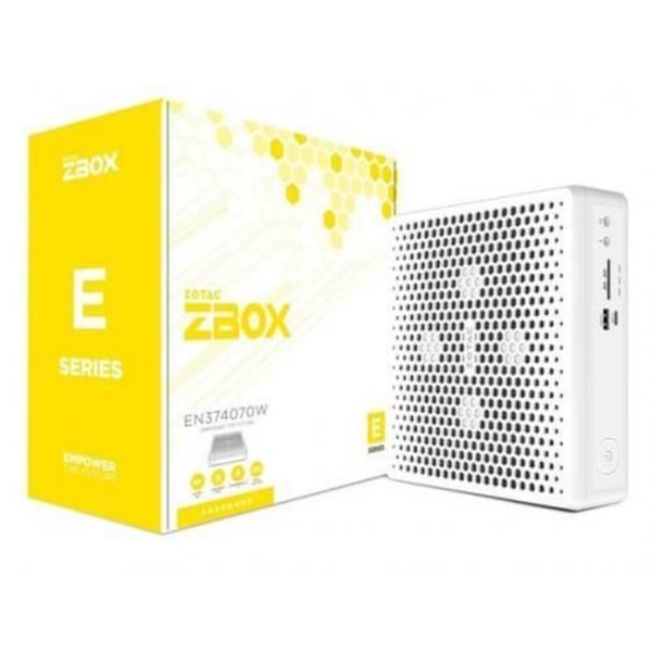 ZOTAC ZBOX-EN374070W-BE SFF Barebone Intel Core i7-13700HX RTX4070 2xDDR5 SODIMM SLOT M.2 SSD SLOT WIFI BT DUAL2.5G LAN EU+UK PLG WH