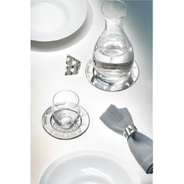 Alessi AKK80/15 - COASTER - A di Mini Girotondo Anti-Suction Bottle Coaster i 18/10 rostfritt stål - Set om 2