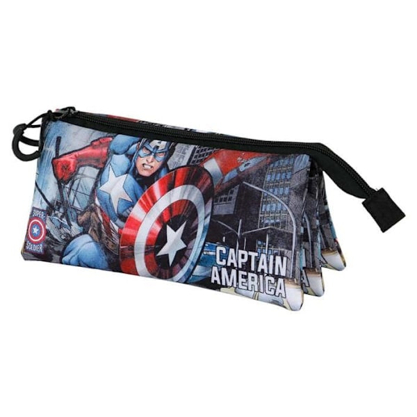 Trousse Triple FAN 2.0 - Marvel Captain America Försvarare - Flerfärgad - One Size Flerfärgad