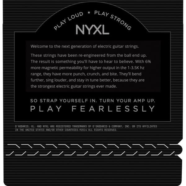 D'Addario NYXL1152 11/52 Medium Top / Heavy Bottom Gitarrsträngar