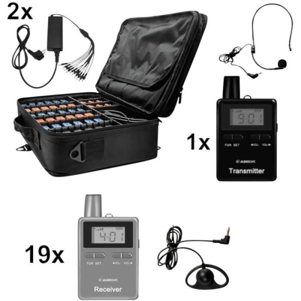 Albrecht ATT-ATR400 20er 29970.S20 Audioguide-radioguidesystem