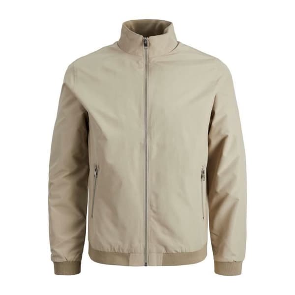 Jacka - JACK & JONES - Rush Harrington - Beige - Storlek L - 100% Polyester beige jag