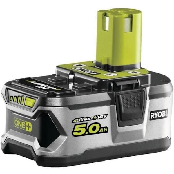 RYOBI - 1 18V ONE+ 5,0 Ah litium+ batteri - RB18L50 Grön