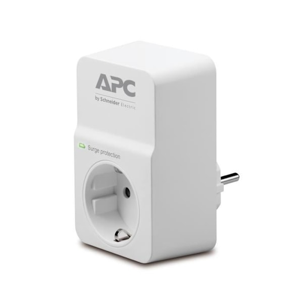 APC överspänningsdämpare/skydd från Schneider Electric SurgeArrest Essential PM1W-GR - 1 x Schuko CEE 7 - 918 J - 230 V