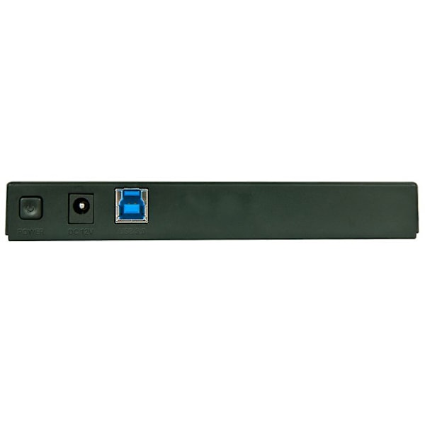 USB-hubb - Lindy - 43228 - 7 portar - 5000 Mbit/s - DC-ström - Svart