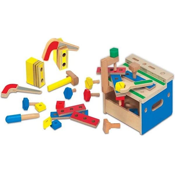 Melissa & Doug 32-delad miniverktygsbänk Flerfärgad